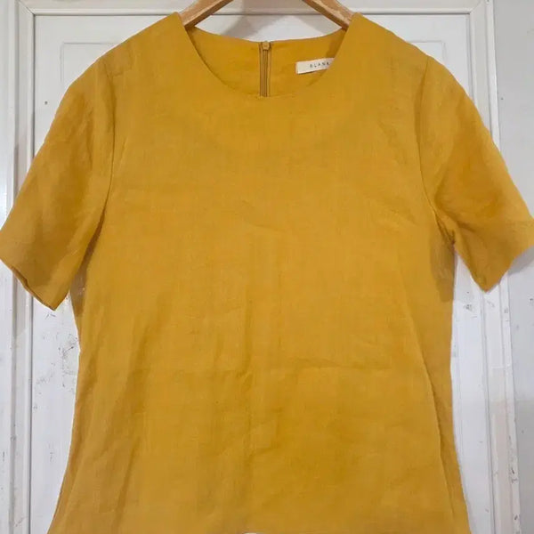 [BUNJANG] Linen 100% Blouse / 여름 시원한 고급스러운 디자인이쁜  마 린넨  100 블라우스