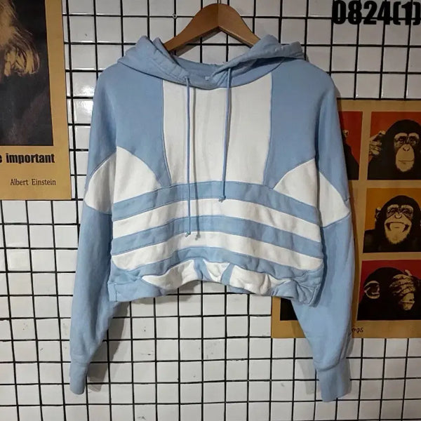 [BUNJANG] Adidas Cropped Hoodie - Size S / 아디다스 크롭 후드티 S 0824