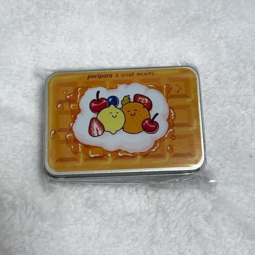 [BUNJANG] Peripera Waffle Tin Case Second Morning Collaboration (Bread Blusher) / 미사용) 페리페라 와플 틴케이스 세컨드모닝 콜라보 (빵러셔)