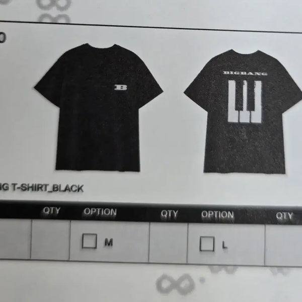 [BUNJANG] Bigbang Cosmos Black T-Shirt / 빅뱅 코스모스 반팔티셔츠 블랙 팝니다.