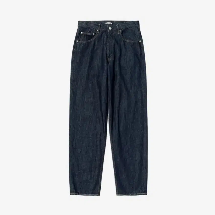 [BUNJANG] Orally Hard Twisted Denim Wide Pants Indigo / 오라리 하드 트위스트 데님 와이드 팬츠 인디고
