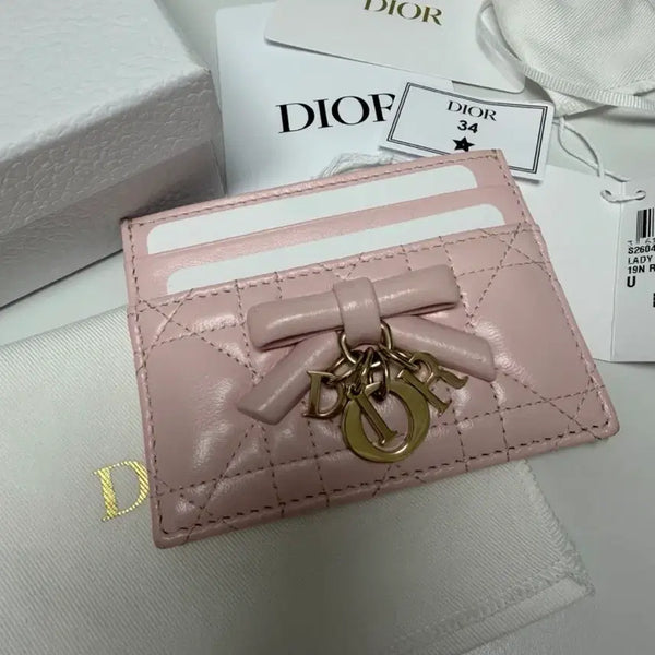 [BUNJANG] Dior Freesia Card Holder Pink / 디올 프리지아 카드지갑 핑크