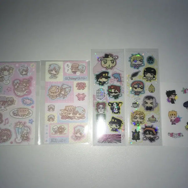 [BUNJANG] Anystickers Jojo's Bizarre Adventure Stickers Set / 애니스티커 이차굿즈 디페 죠죠 스티커 캥님 geom님