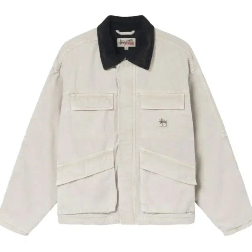 [BUNJANG] Stussy Washed Canvas Shop Jacket / 스투시 워시드 캔버스 샵자켓