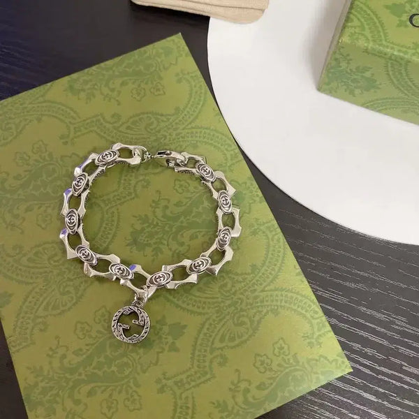 [BUNJANG] Gucci Interlocking G Washed Silver 925 Bracelet Size 17 / 구찌 무광 925은 팔찌 실버 사이즈17