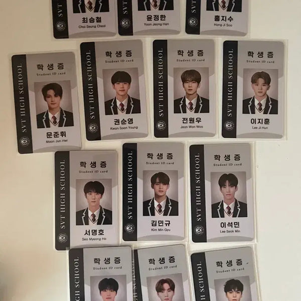 [BUNJANG] SEVENTEEN Unofficial Student ID Bundle Set / 세븐틴 비공굿 학생증 일괄