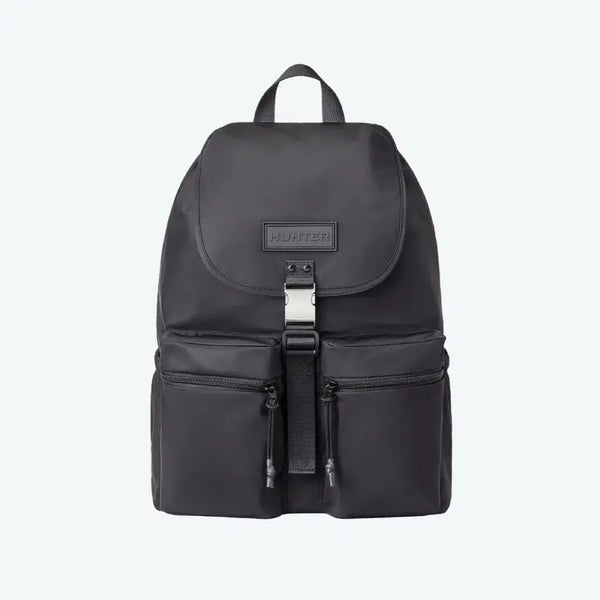 [BUNJANG] Hunter Flap Two Pocket Backpack Black / [새상품] 헌터 플랩 투포켓 백팩 블랙