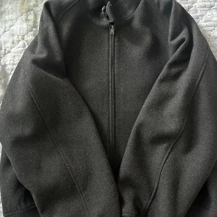 [BUNJANG] Musinsa Standard Wool Blend Harrington Jacket Charcoal 2XL / 무탠다드 울블렌드 해링턴 차콜 2xl