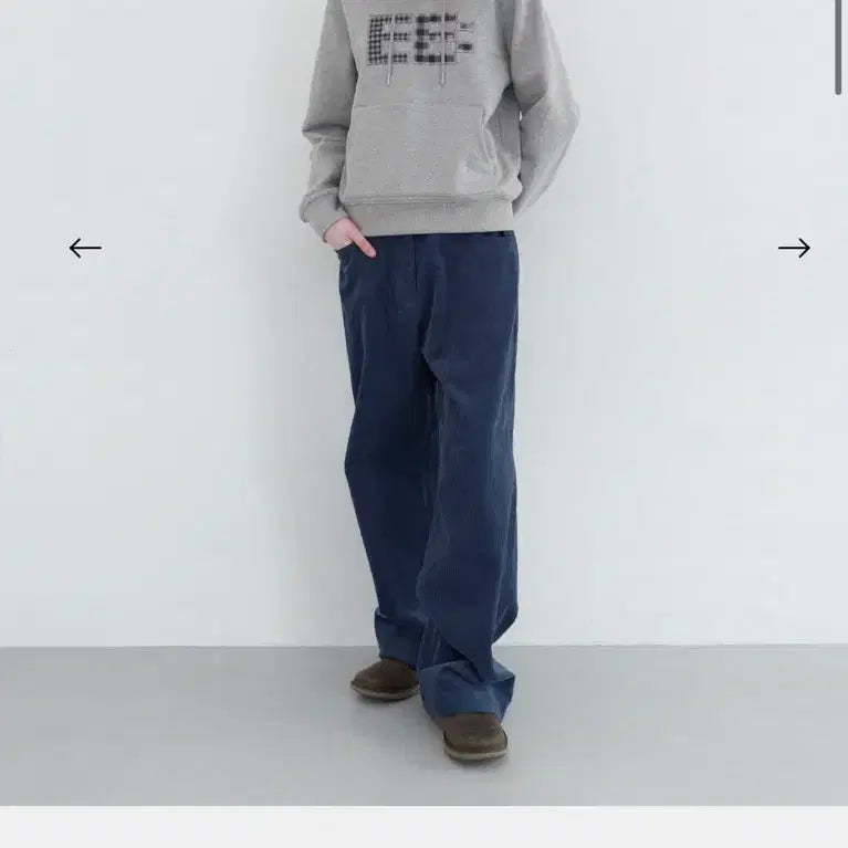 [BUNJANG] Enjoys Blues Corduroy Wide Pants / 엔조블루스 코듀로이 와이드 팬츠