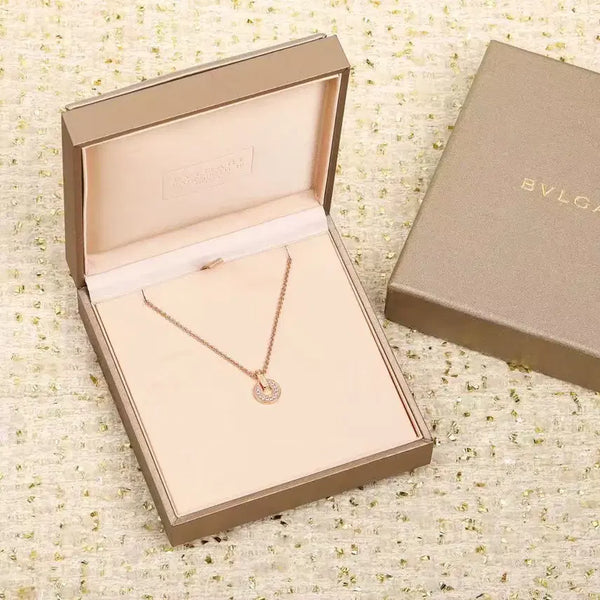 [BUNJANG] Bulgari Openwork Diamond Setting 18K Rose Gold Necklace / 불가리 오픈워크 다이아 세팅 18K 로즈골드 목걸이