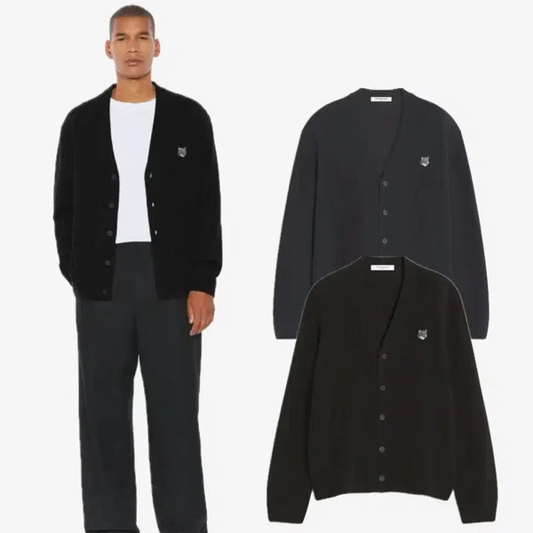 [BUNJANG] Maison Kitsuné Men's 100% Wool Cardigan / [최저가 정품] 메종키츠네 남성 가디건 울100%