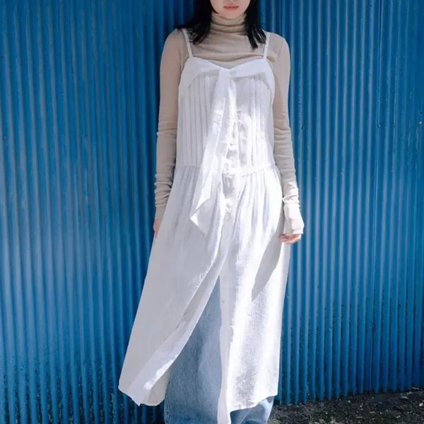 [BUNJANG] CELITAILS Sheer Ribbon Tie Dress / CELITAILS 시어 리본 타이 드레스 (F 새제품) 정가16.8만