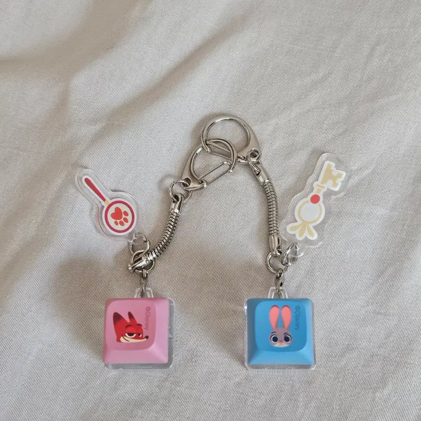 [BUNJANG] Zootopia 2 Keycap Keychain Set / 주토피아2 키캡 키링