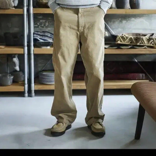 [BUNJANG] Orslow Oxford Painter Pants Brown / 2size 오어슬로우 다드핏 옥스포드 페인터 팬츠 브라운