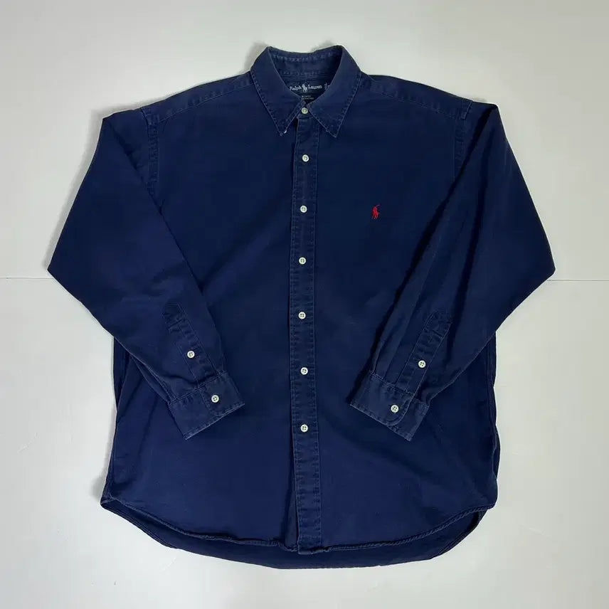[BUNJANG] Polo Ralph Lauren Navy Button-Down Shirt / 폴로 랄프로렌 네이비 버튼다운 셔츠