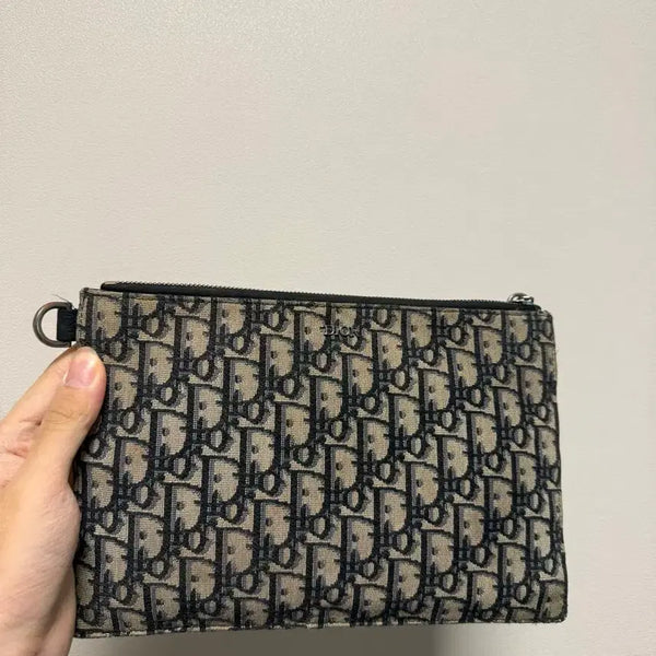 [BUNJANG] Dior Oblique Beige A5 Clutch / {B+/OS} 디올 오블리크 베이지 a5클러치