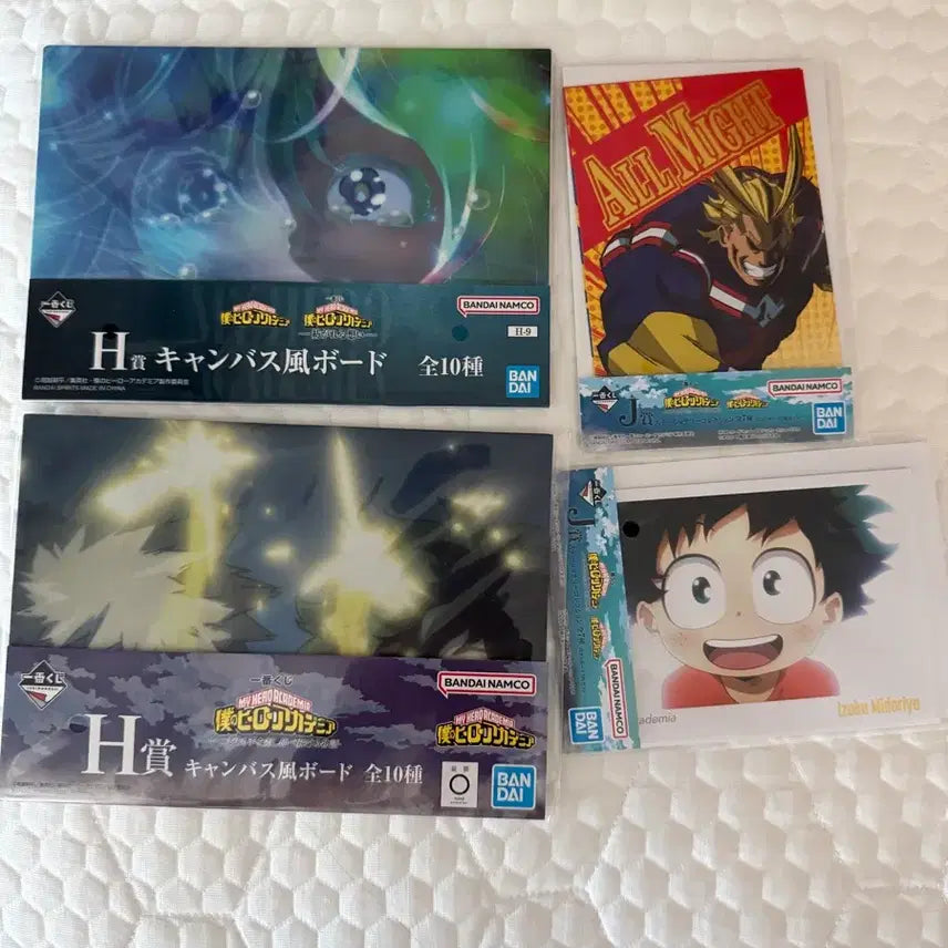 [BUNJANG] My Hero Academia Canvas Board & Postcard Bundle Set / 나의 히어로 아카데미아 캔버스 보드 2종+엽서 2종 일괄