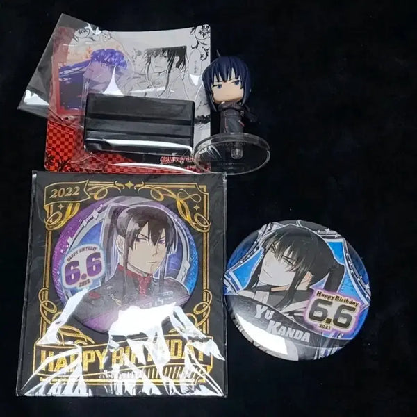 [BUNJANG] D.gray-man Kanda Special Exhibition Bundle Set Acrylic Stand, Mini Figure, Birthday Badge / (일괄) 디그레이맨 굿즈 판매. D.gray-man 칸다 원화전 아크릴스탠드.미니 피규어.생일뱃지.