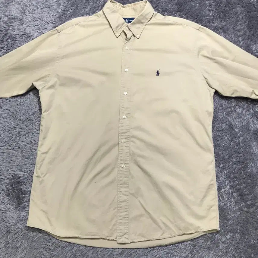 [BUNJANG] Polo Ralph Lauren Oversized Solid Shirt Camel / [[XL(실2XL)] 폴로(POLO)랄프로렌 오버핏 솔리드 셔츠@@4