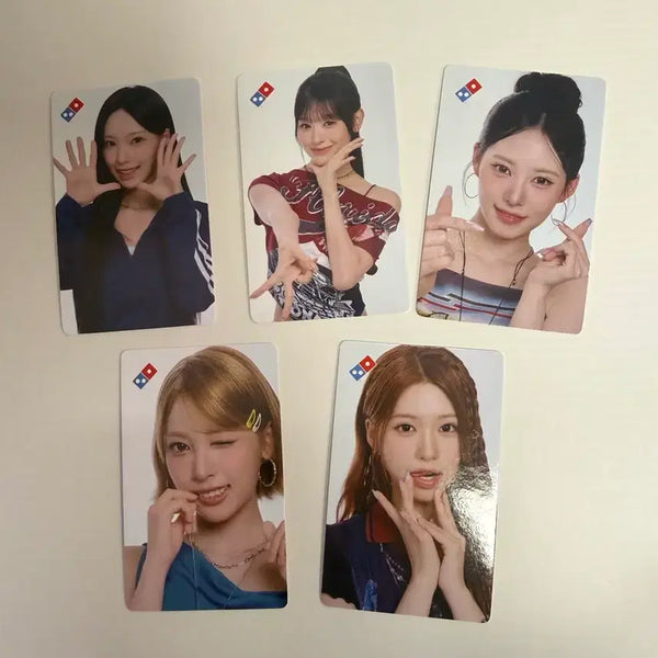 [BUNJANG] Domino's Pizza Les Sins 5 Types Photocard Bundle Set / 도미노피자 리센느 포토카드 5종 판매합니다