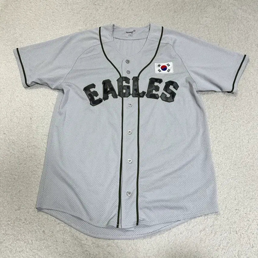 [BUNJANG] Hanwha Eagles Military Baseball Uniform Size 110 / 한화이글스 밀리터리 야구 유니폼 110