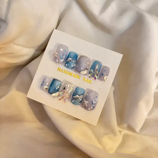 [BUNJANG] Ocean Nail Tips / 바다 네일팁