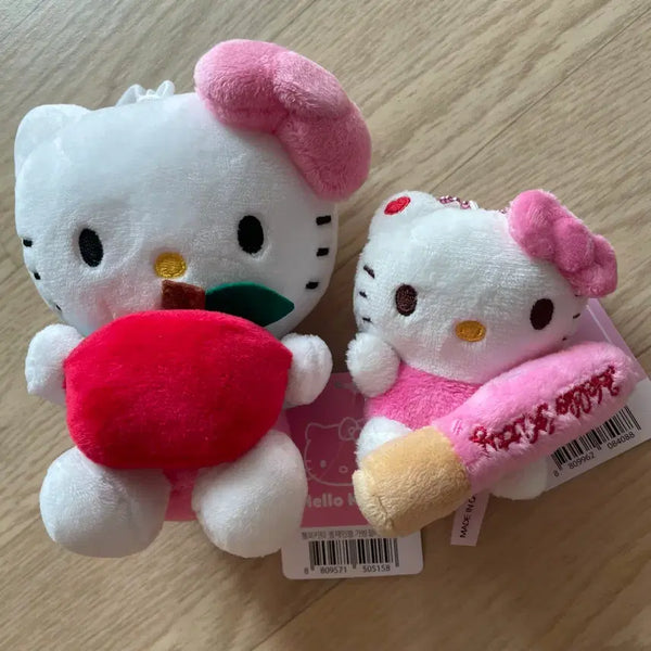 [BUNJANG] Sanrio Hello Kitty Plush Keychains Bundle Set / 산리오 헬로키티 인형 키링 2개 일괄 판매
