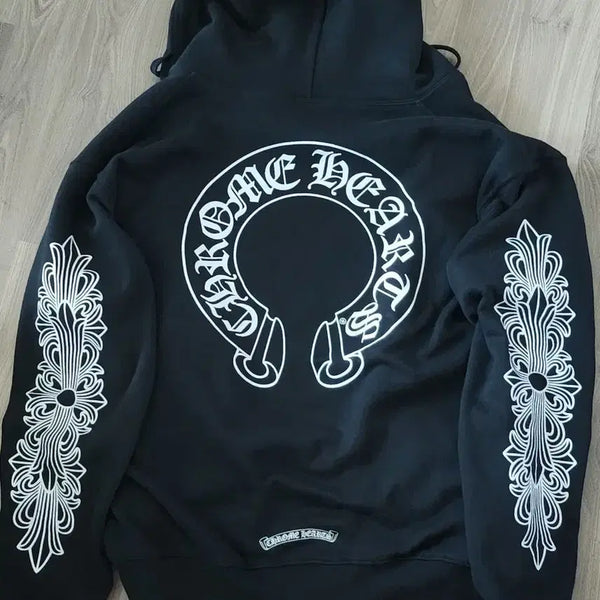 [BUNJANG] Chrome Hearts Black Logo Hoodie / 크롬하츠 후드티 블랙