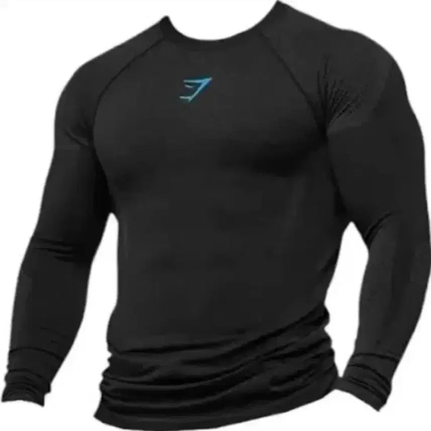 [BUNJANG] Gymshark Onyx Blue Long Sleeve M / [미개봉] M 짐샤크 오닉스 블루 롱슬리브 v5 / v1