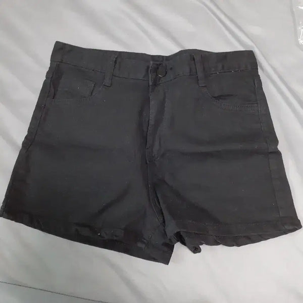 [BUNJANG] Black Denim Shorts L Size / 블랙 데님 숏팬츠 L사이즈 블랙진 반바지