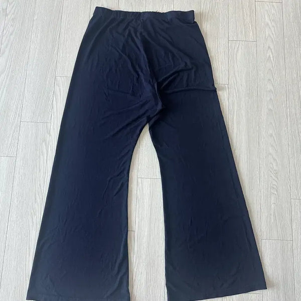 [BUNJANG] Navy Comfortable Banding Pants / 촤르르 네이비 밴딩 팬츠