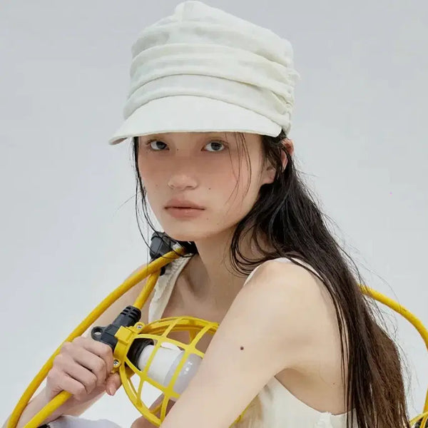 [BUNJANG] Awesome Needs Bellboy Drape Cap Cream / 어썸니즈 벨보이 드레이프 캡 크림