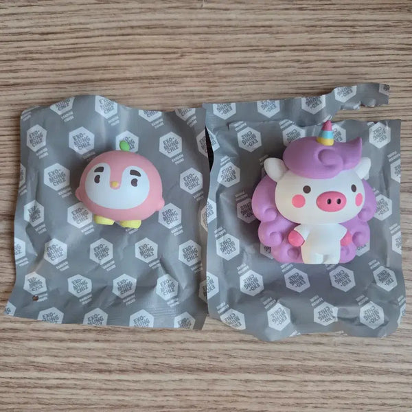 [BUNJANG] EXO D.O. Lay "Mungchiz" Pigui + Bob Figures Bundle Set / (일괄) 엑소 디오 레이 뭉치즈 핑귀니 밥 피규어 도경수 경수