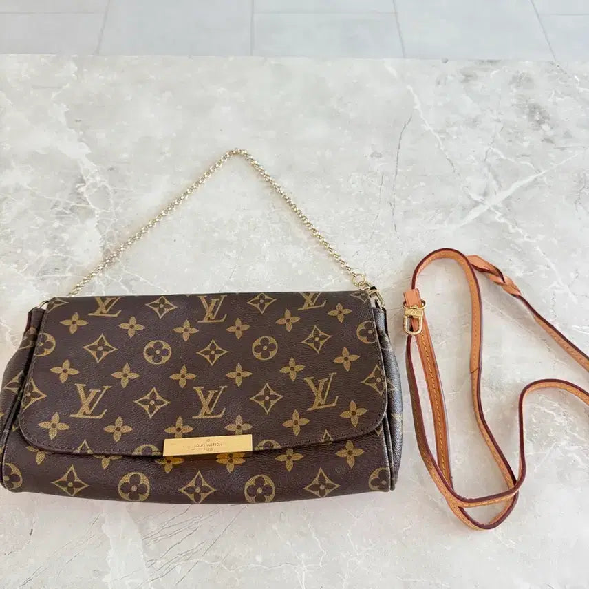 [BUNJANG] Louis Vuitton Monogram Chain Shoulder Bag / 루이비통 모노그램 체인 숄더백