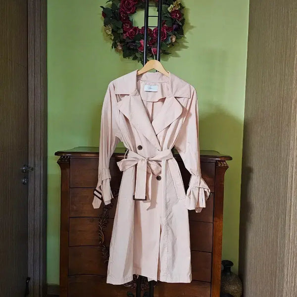 [BUNJANG] DEWL Trench Coat Pink Size 85 / 듀엘 트렌치코트