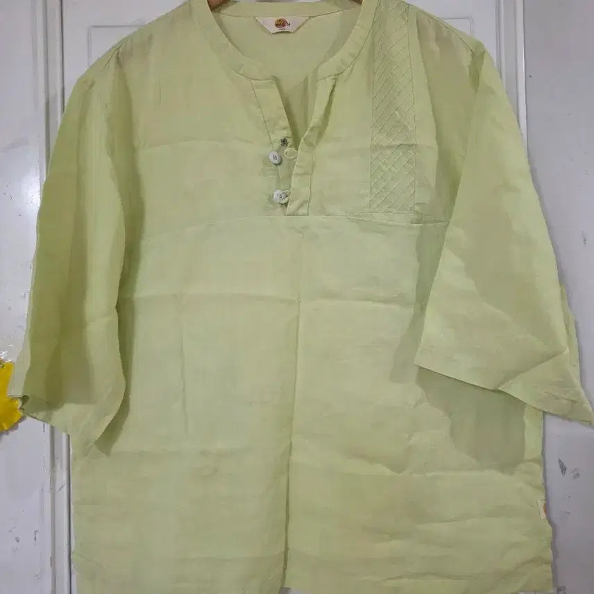 [BUNJANG] 100% Linen Summer Shirt / 여름 시원한 고급스러운 디자인이쁜  마 린넨 100 남방셔츠   깨끗해요