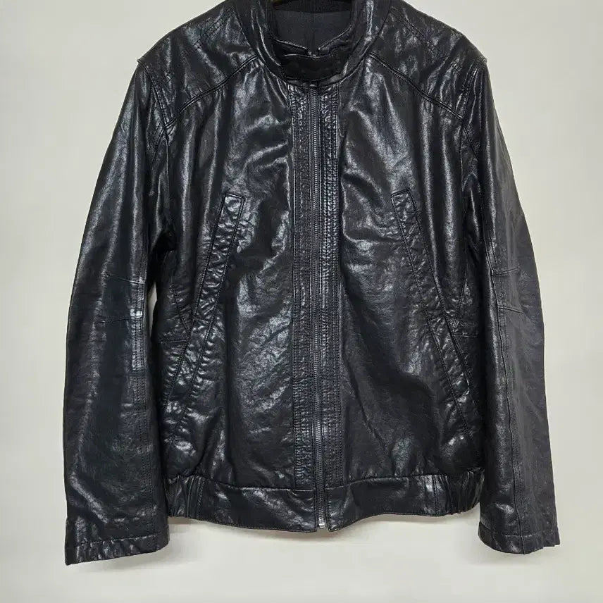 [BUNJANG] BON Women's 100% Lambskin Leather Jacket Black / BON 양가죽 자켓 블랙 100