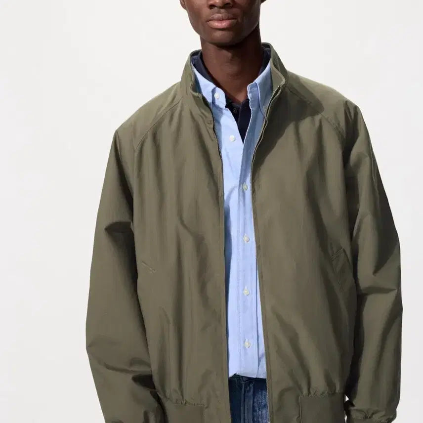 [BUNJANG] Uniqlo Harrington Jacket Olive / 유니클로 해링턴 헤링턴 자켓 올리브