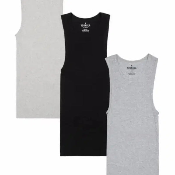 [BUNJANG] Youngla Sleeveless 3-Pack M / [M] 영엘에이 나시 3개  / 짐샤크