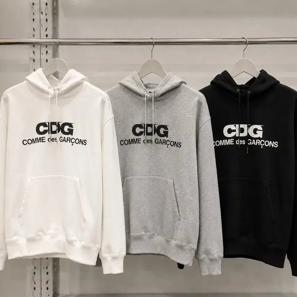 [BUNJANG] Comme des Garçons Hoodie / 무료배송)꼼데가르송 후드티 화이트/그레이/블랙