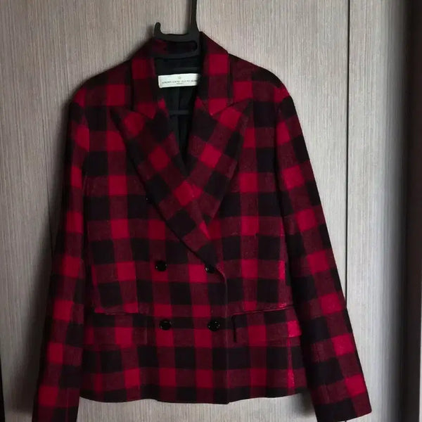 [BUNJANG] Golden Goose Houndstooth Check Double-Button Jacket / 골든구스 하운드투스 체크 더블 버튼 재킷