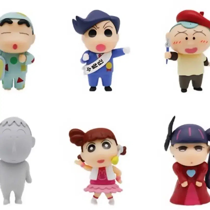 [BUNJANG] Crayon Shin-chan Sleepytime 6-Piece Figure Set / 짱구는못말려 피규어 폭풍수면 6종