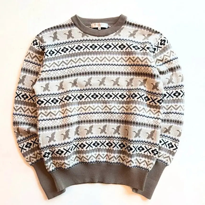 [BUNJANG] Dior Nordic Knit Sweater / 디올 노르딕 니트 스웨터