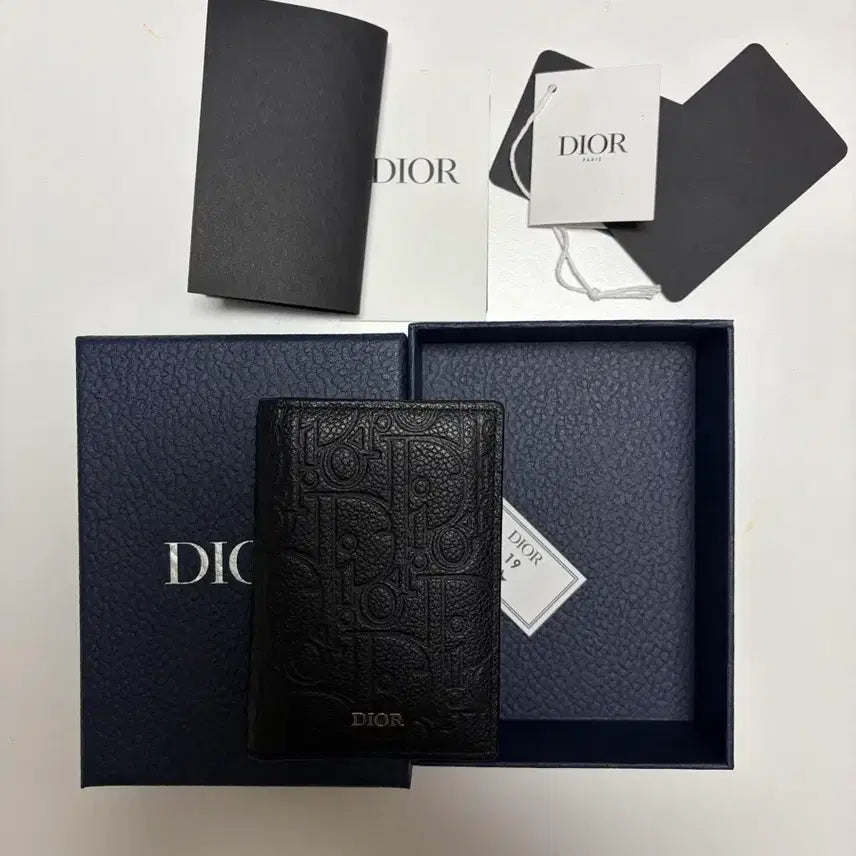 [BUNJANG] Dior Gravity Leather Card Holder Black / 새상품급) 디올 그래비티가죽 카드지갑