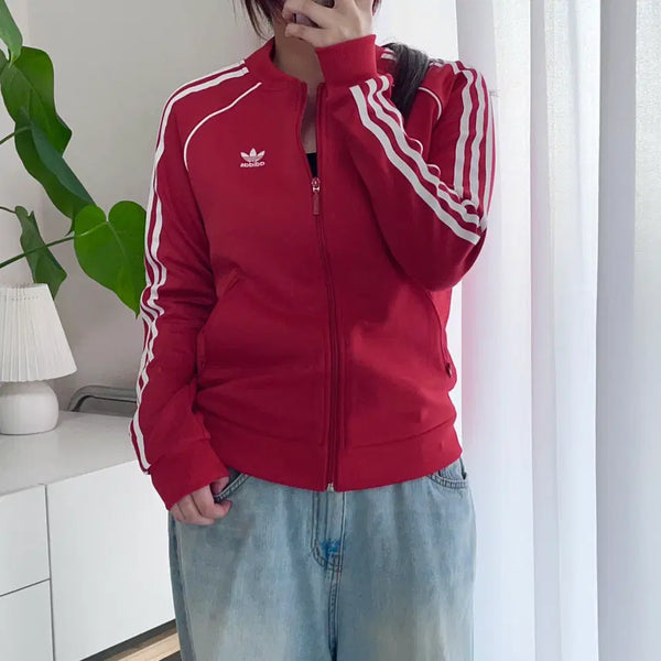 [BUNJANG] Adidas Red SST Track Jacket XS / 아디다스 레드 SST 져지 [ XS ]