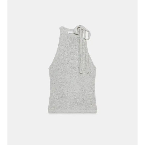 [BUNJANG] Zara Ruched Halterneck Top - Size S / 9/2까지판매) 자라 러프 홀터넥 탑 S (새상품)