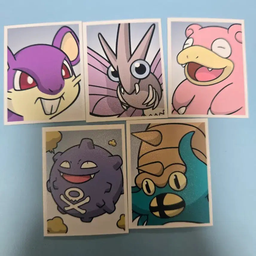 [BUNJANG] Pokemon Proof Photo Set 3 (Hoenn Starter Set) / 포켓몬 증명사진 3탄 (꼬렛, 도나리, 야돈, 또가스, 암스타) 포켓몬스터