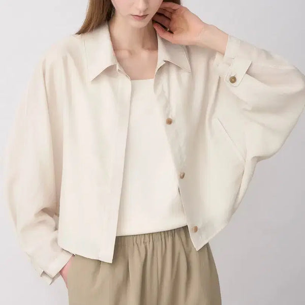 [BUNJANG] The Cashmere Dolman Crop Jacket / 더캐시미어 돌먼 크롭 자켓 한섬