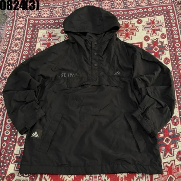 [BUNJANG] Hooded Anorak Jacket (Black, L) / 후드 아노락 블랙 L 8/24