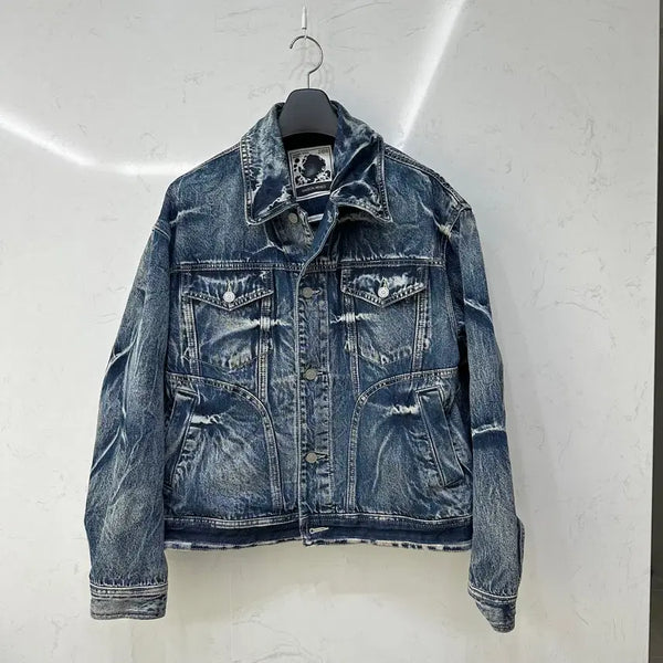 [BUNJANG] Maisonmined Trucker Denim Jacket / 메종미네드 트러커 데님 자켓 100